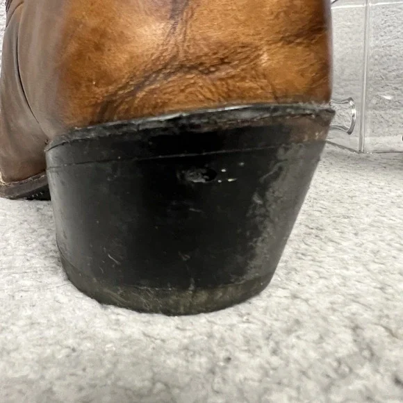 Vintage Abilene Womens Size 11 Brown Leather Western Cowboy Boots - Picture 10 of 14